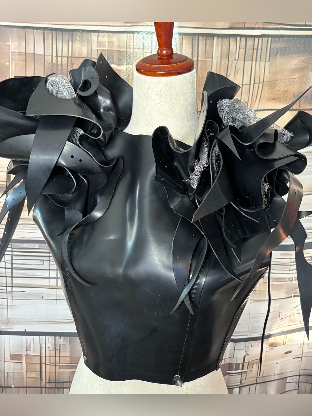 Vesperi Designs Avant Garde Sculptural Corset Top Medium Gothic Cyberpunk Corset